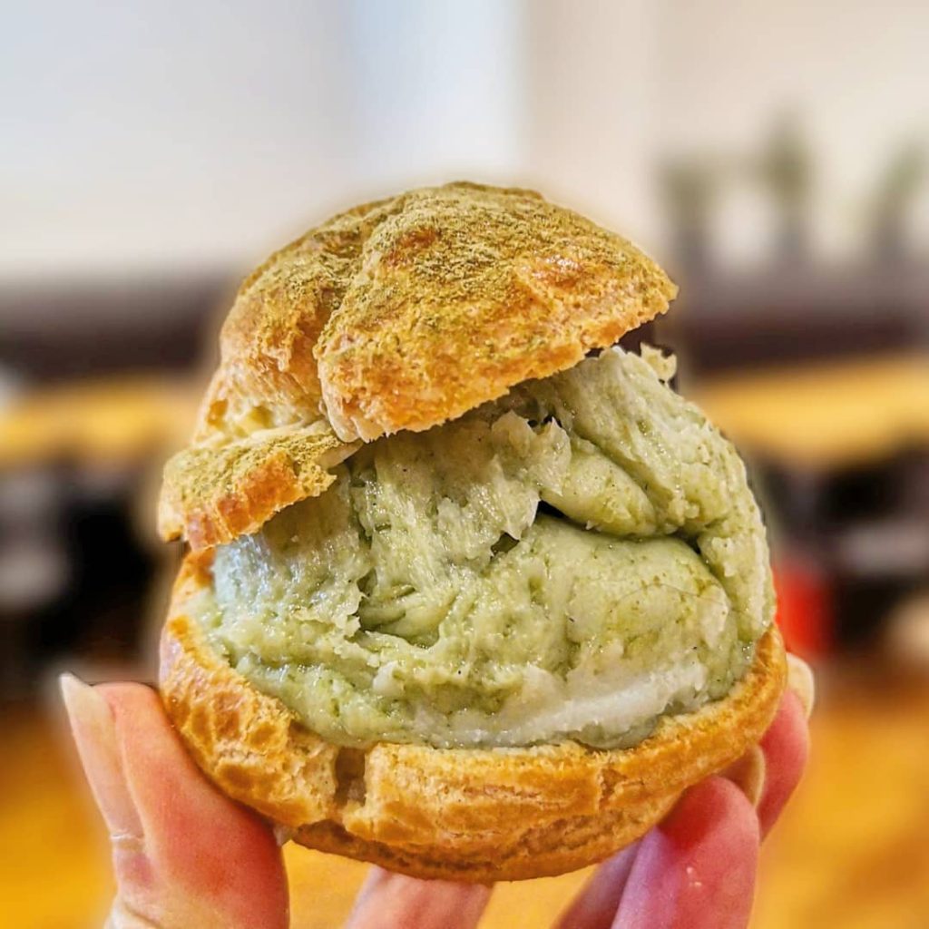 Restaurant japonais zen glace matcha